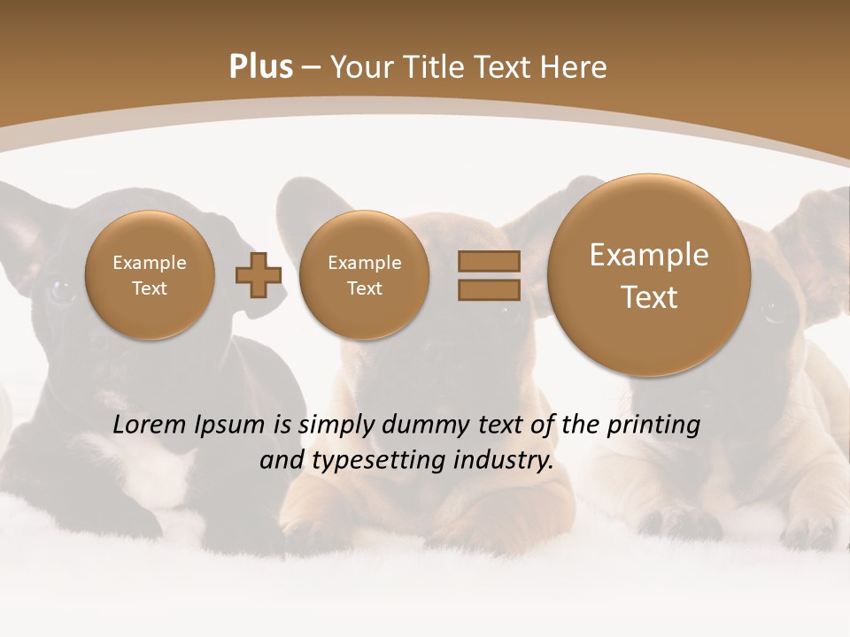 A Group Of Puppies Sitting Next To Each Other PowerPoint Template