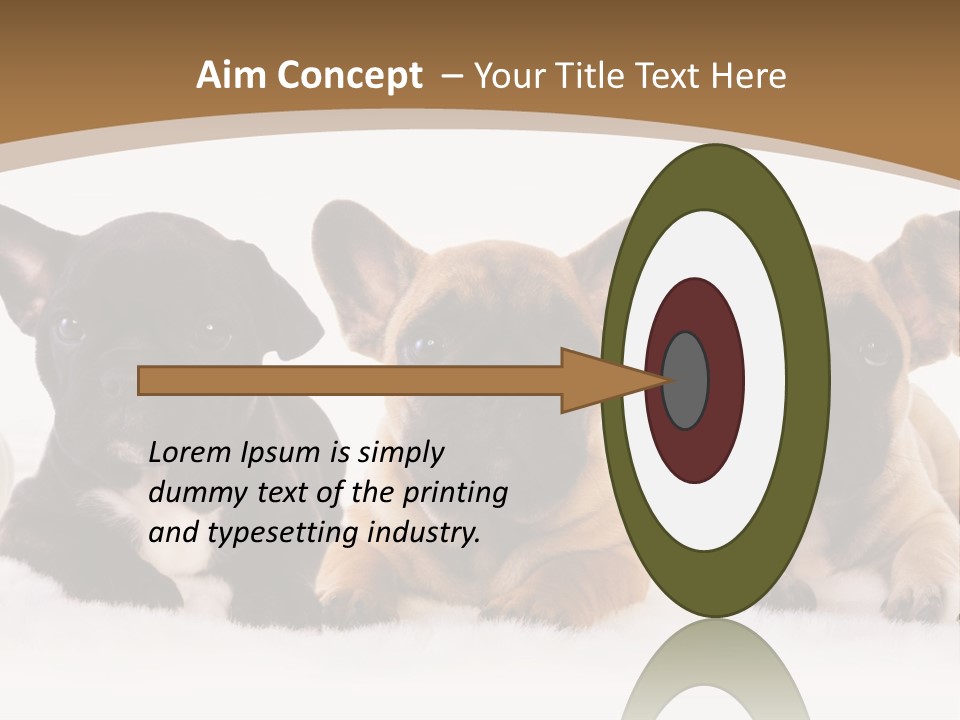 A Group Of Puppies Sitting Next To Each Other PowerPoint Template