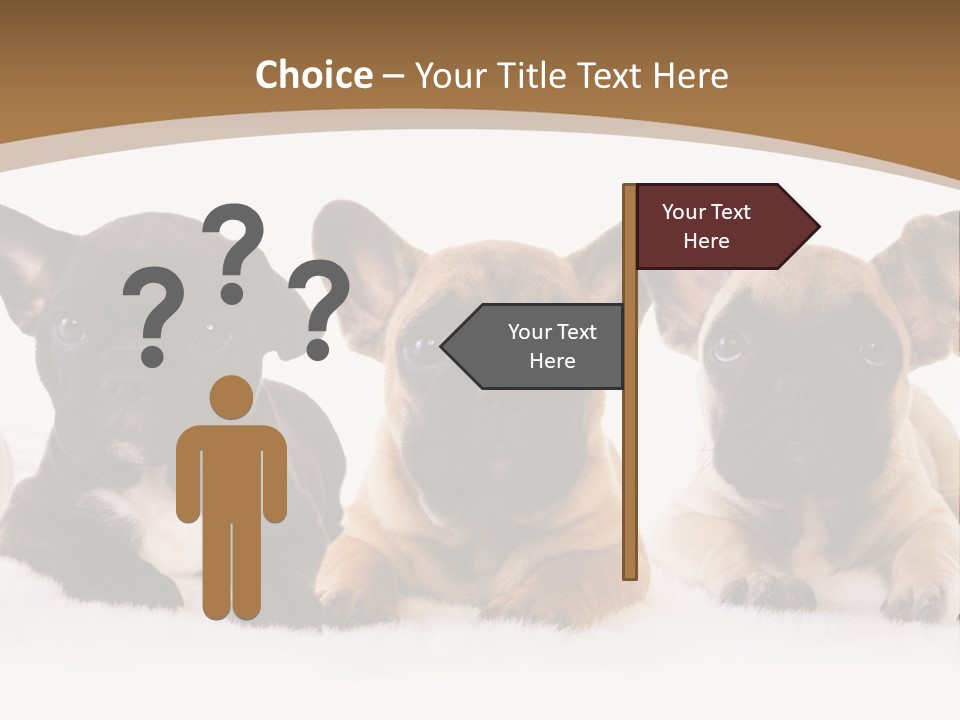 A Group Of Puppies Sitting Next To Each Other PowerPoint Template