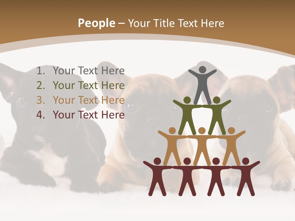 A Group Of Puppies Sitting Next To Each Other PowerPoint Template