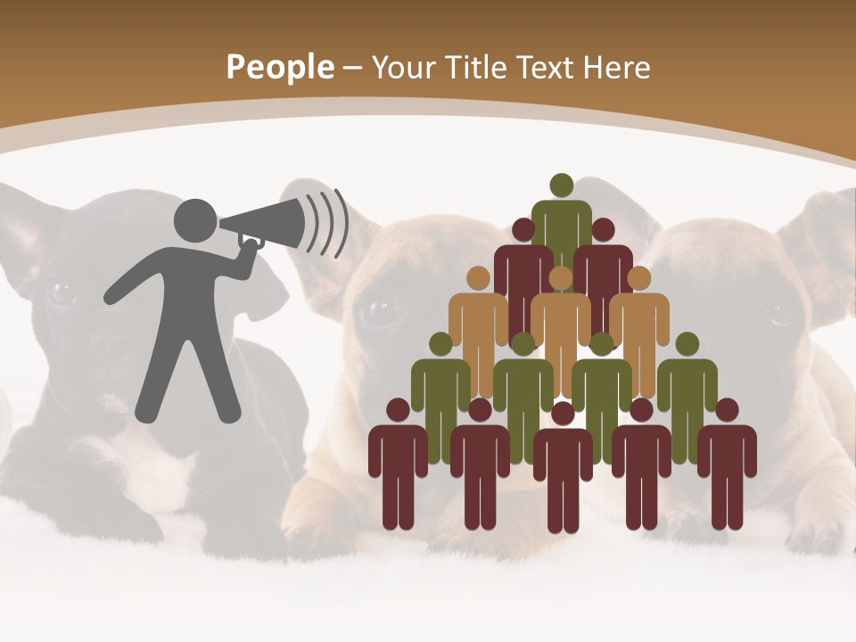 A Group Of Puppies Sitting Next To Each Other PowerPoint Template