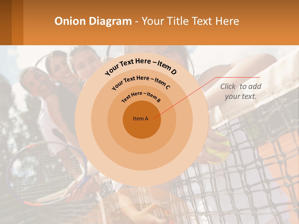 A Group Of Children Holding Tennis Rackets On A Tennis Court PowerPoint Template