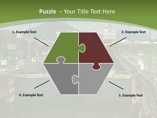 A Large Body Of Water With A Bridge In The Middle Of It PowerPoint Template