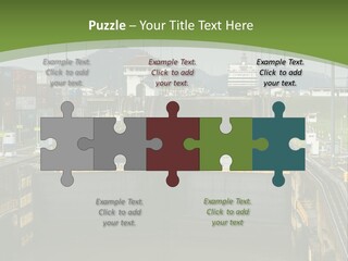 A Large Body Of Water With A Bridge In The Middle Of It PowerPoint Template