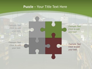 A Large Body Of Water With A Bridge In The Middle Of It PowerPoint Template