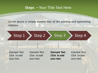 A Large Body Of Water With A Bridge In The Middle Of It PowerPoint Template