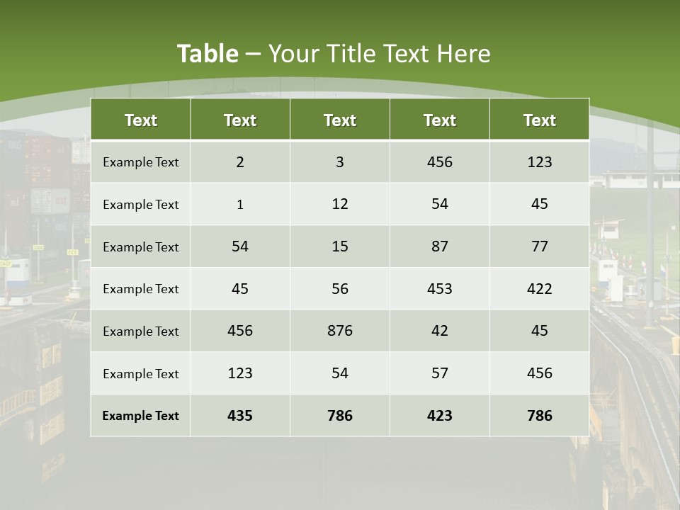 A Large Body Of Water With A Bridge In The Middle Of It PowerPoint Template