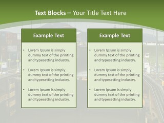 A Large Body Of Water With A Bridge In The Middle Of It PowerPoint Template