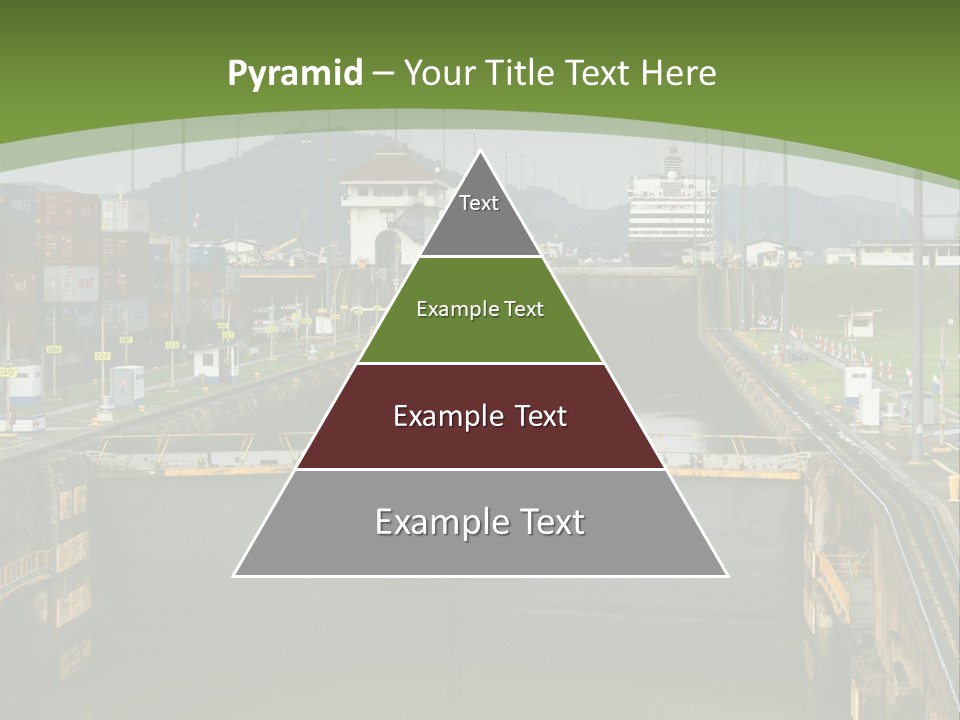 A Large Body Of Water With A Bridge In The Middle Of It PowerPoint Template