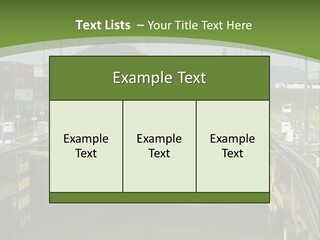 A Large Body Of Water With A Bridge In The Middle Of It PowerPoint Template