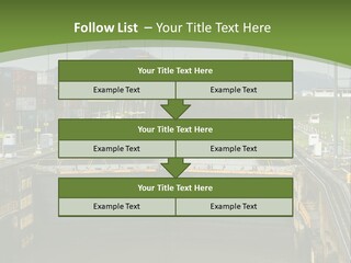 A Large Body Of Water With A Bridge In The Middle Of It PowerPoint Template