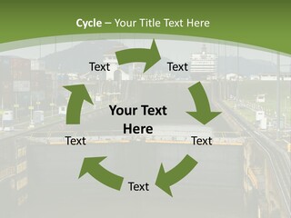 A Large Body Of Water With A Bridge In The Middle Of It PowerPoint Template