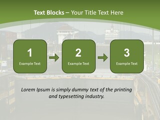 A Large Body Of Water With A Bridge In The Middle Of It PowerPoint Template