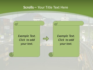 A Large Body Of Water With A Bridge In The Middle Of It PowerPoint Template