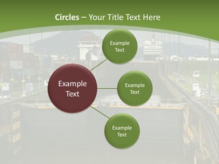 A Large Body Of Water With A Bridge In The Middle Of It PowerPoint Template