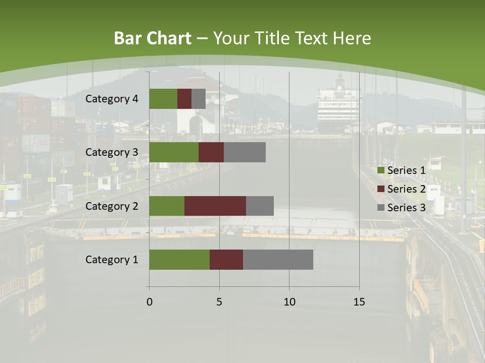 A Large Body Of Water With A Bridge In The Middle Of It PowerPoint Template