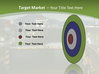 A Large Body Of Water With A Bridge In The Middle Of It PowerPoint Template