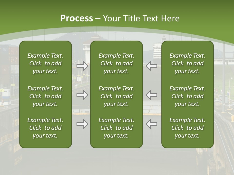 A Large Body Of Water With A Bridge In The Middle Of It PowerPoint Template