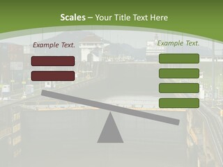 A Large Body Of Water With A Bridge In The Middle Of It PowerPoint Template