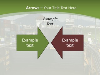 A Large Body Of Water With A Bridge In The Middle Of It PowerPoint Template