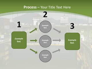 A Large Body Of Water With A Bridge In The Middle Of It PowerPoint Template