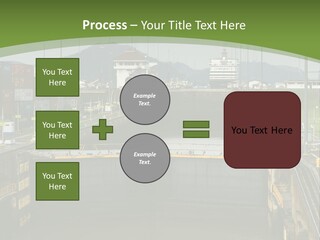 A Large Body Of Water With A Bridge In The Middle Of It PowerPoint Template
