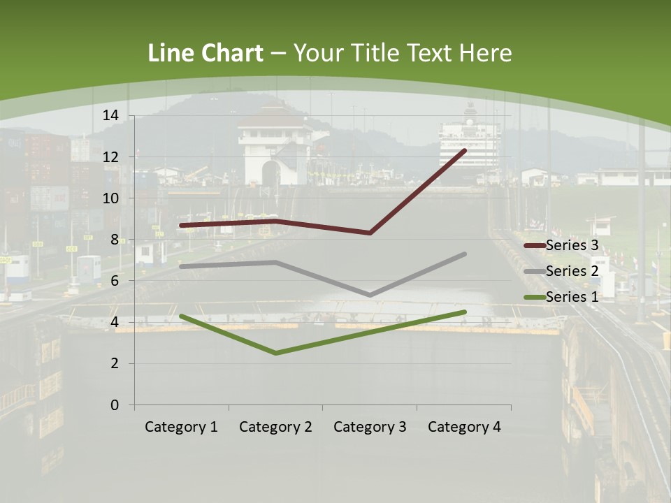A Large Body Of Water With A Bridge In The Middle Of It PowerPoint Template