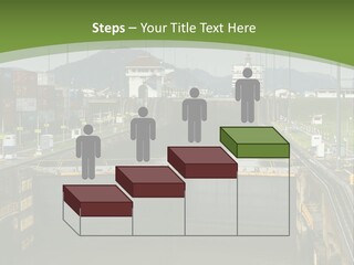 A Large Body Of Water With A Bridge In The Middle Of It PowerPoint Template