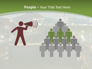 A Large Body Of Water With A Bridge In The Middle Of It PowerPoint Template