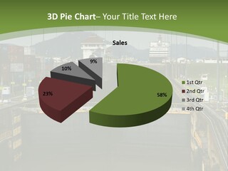 A Large Body Of Water With A Bridge In The Middle Of It PowerPoint Template