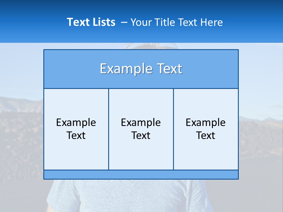 A Young Boy Standing In Front Of A Mountain PowerPoint Template