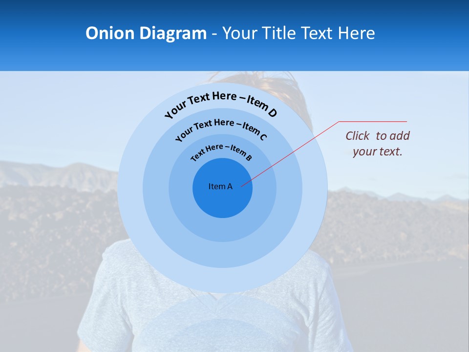 A Young Boy Standing In Front Of A Mountain PowerPoint Template