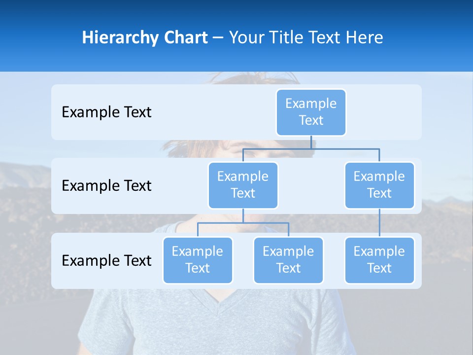 A Young Boy Standing In Front Of A Mountain PowerPoint Template