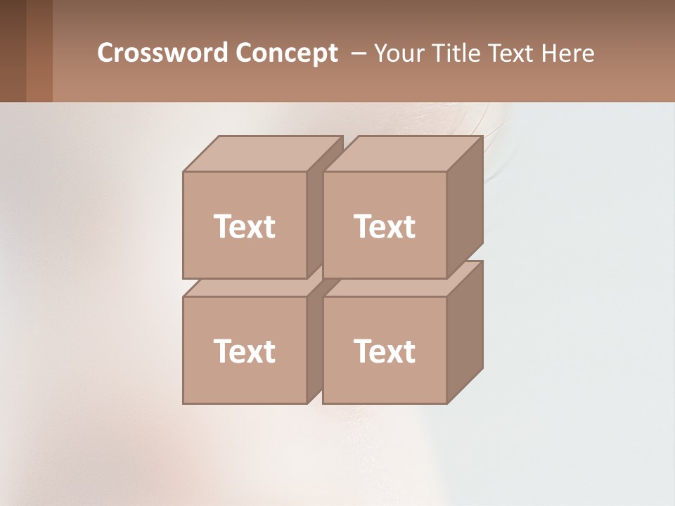 A Close Up Of A Blue Eye With A Brown Background PowerPoint Template