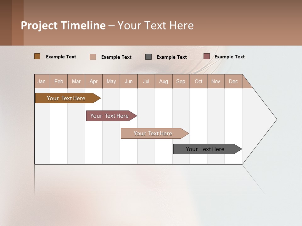 A Close Up Of A Blue Eye With A Brown Background PowerPoint Template