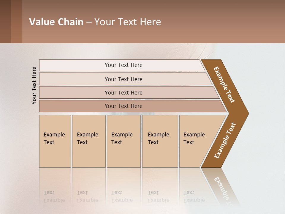 A Close Up Of A Blue Eye With A Brown Background PowerPoint Template