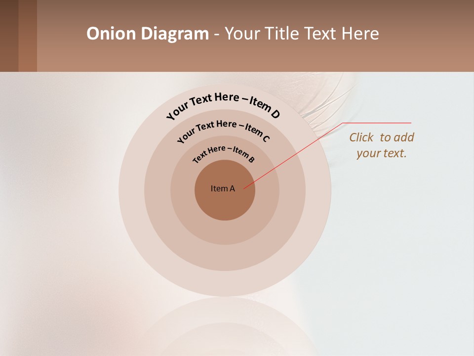 A Close Up Of A Blue Eye With A Brown Background PowerPoint Template