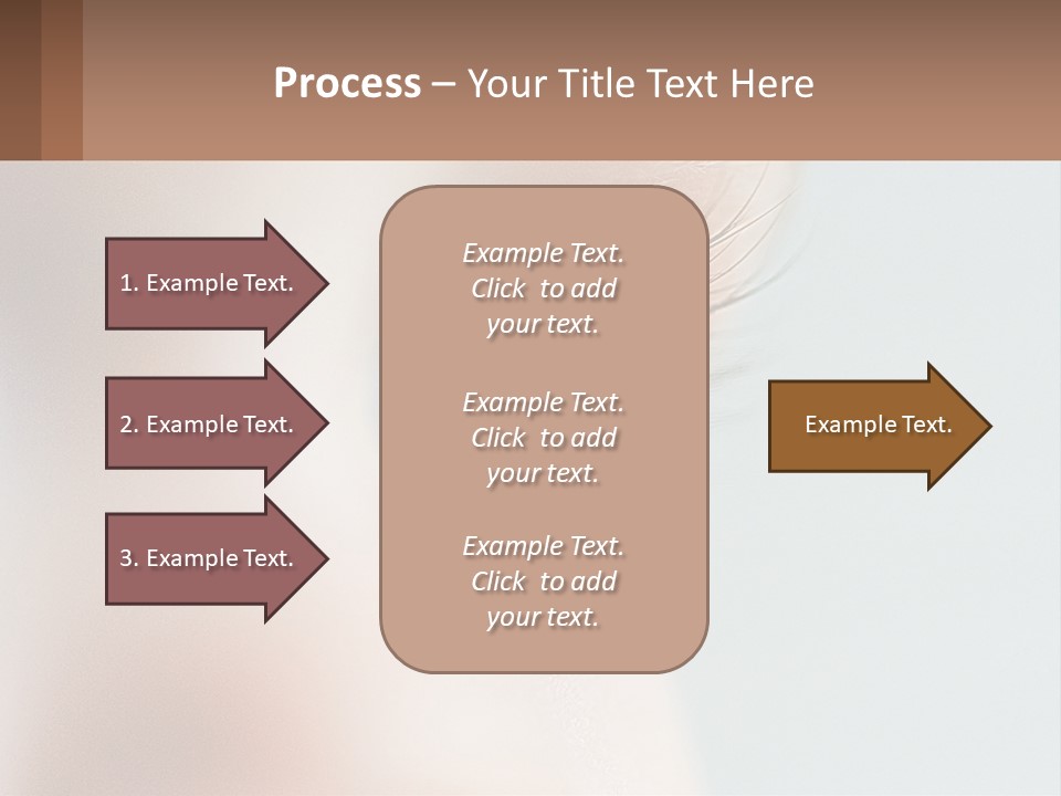 A Close Up Of A Blue Eye With A Brown Background PowerPoint Template