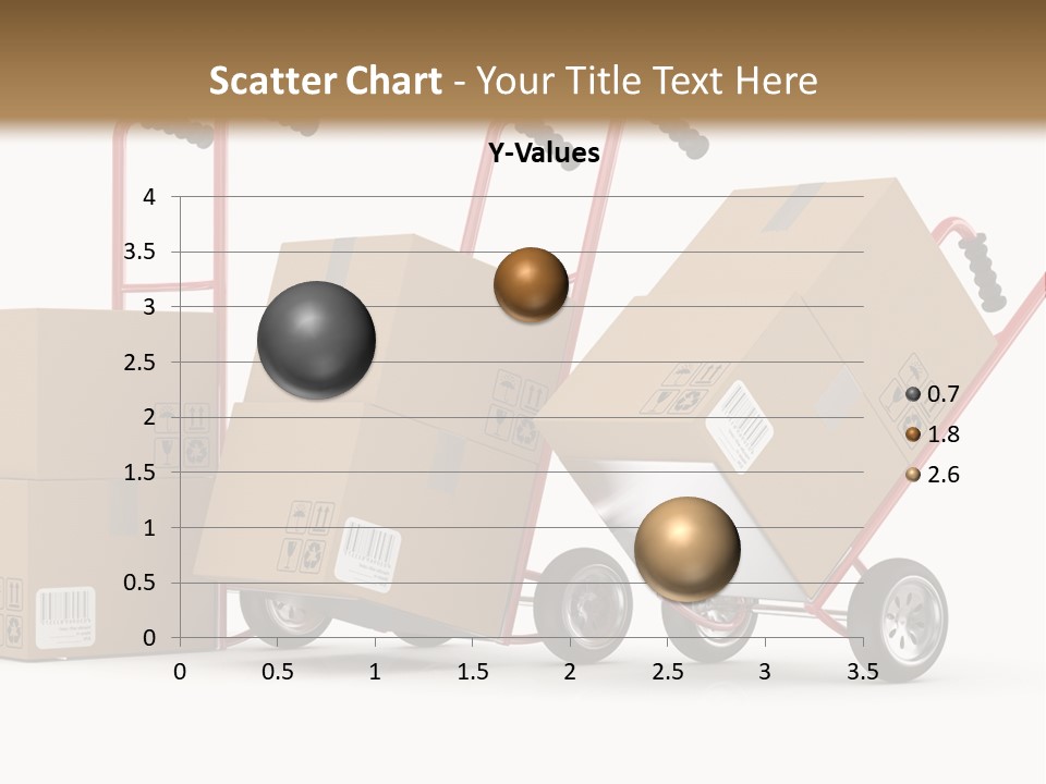 A Group Of Moving Boxes On A Dolly PowerPoint Template