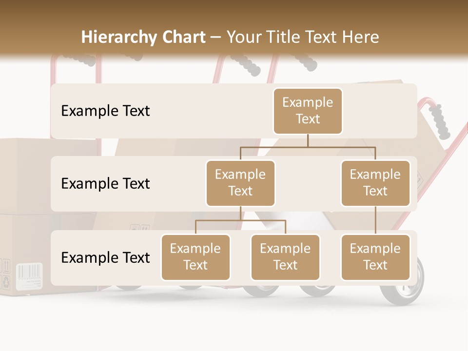 A Group Of Moving Boxes On A Dolly PowerPoint Template