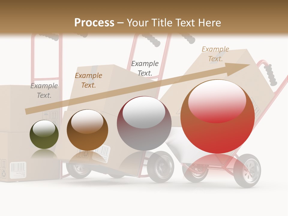 A Group Of Moving Boxes On A Dolly PowerPoint Template