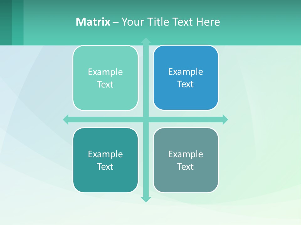 A Blue And Green Abstract Background With A Place For Text PowerPoint Template