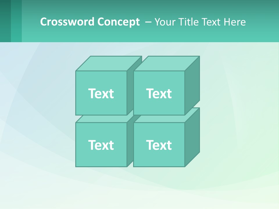 A Blue And Green Abstract Background With A Place For Text PowerPoint Template