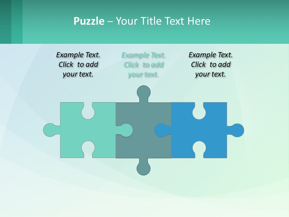 A Blue And Green Abstract Background With A Place For Text PowerPoint Template