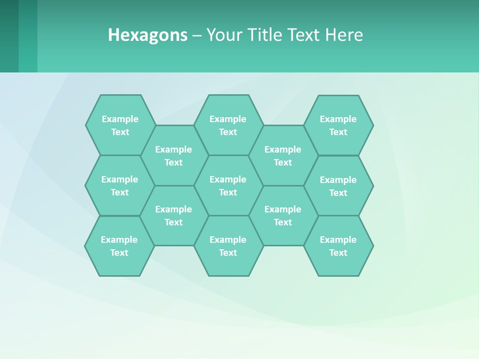 A Blue And Green Abstract Background With A Place For Text PowerPoint Template