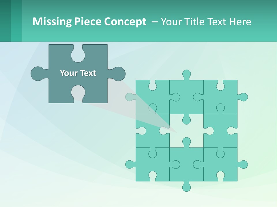 A Blue And Green Abstract Background With A Place For Text PowerPoint Template