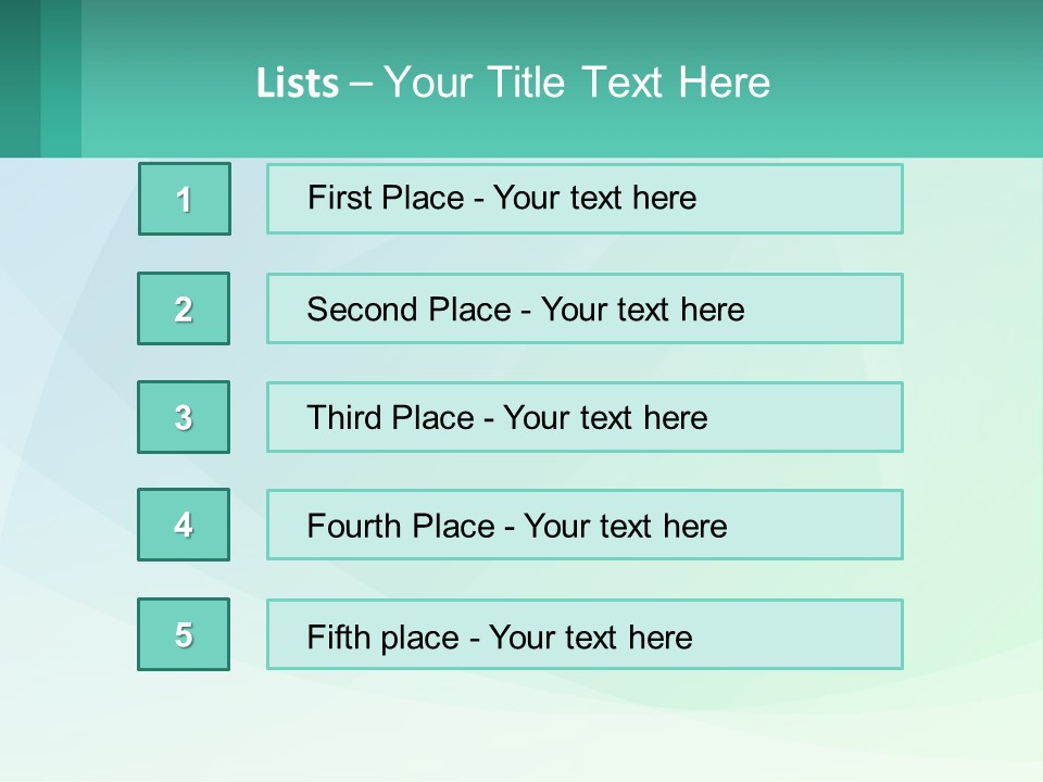 A Blue And Green Abstract Background With A Place For Text PowerPoint Template