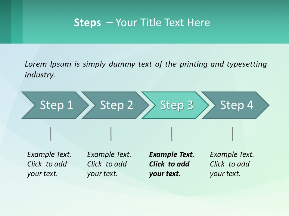 A Blue And Green Abstract Background With A Place For Text PowerPoint Template