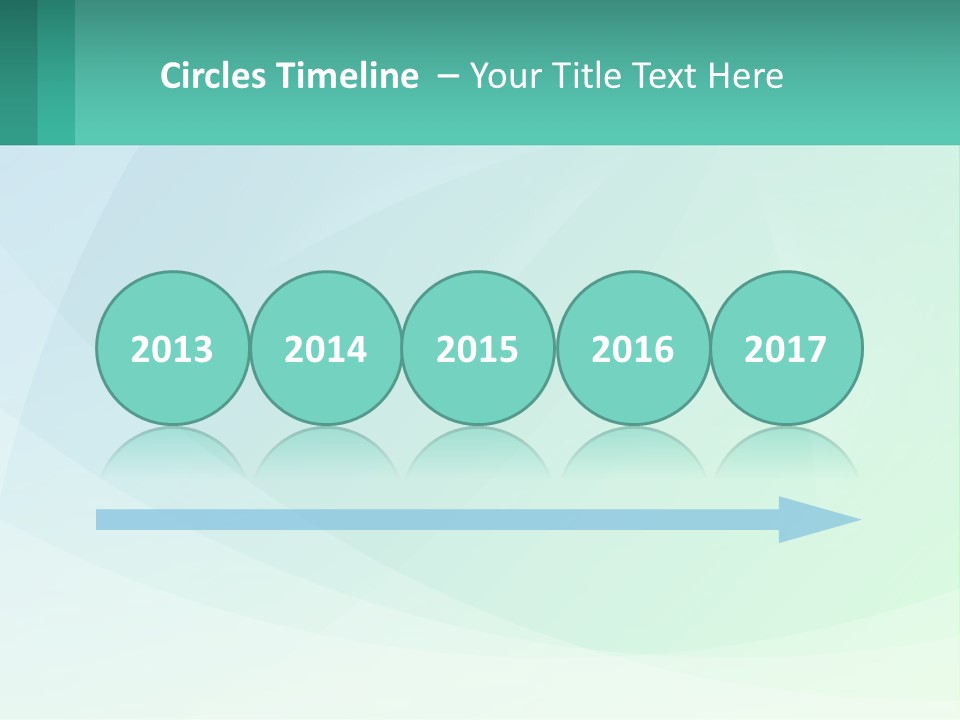 A Blue And Green Abstract Background With A Place For Text PowerPoint Template