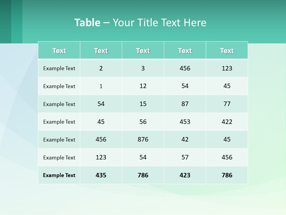 A Blue And Green Abstract Background With A Place For Text PowerPoint Template